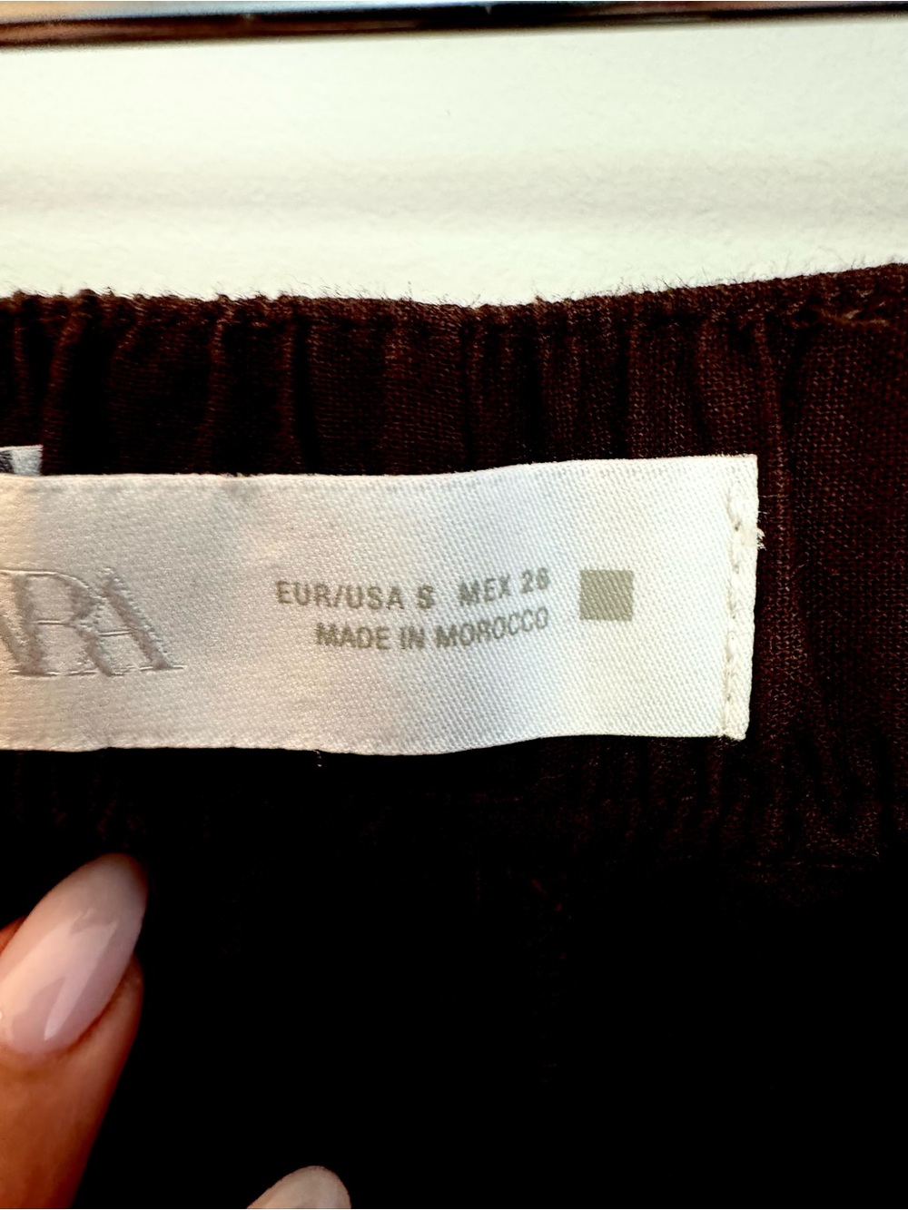 Zara Women's Black Drawstring Linen Blend Pants - Lightweightw Casual Trousers - Picture 4 of 4